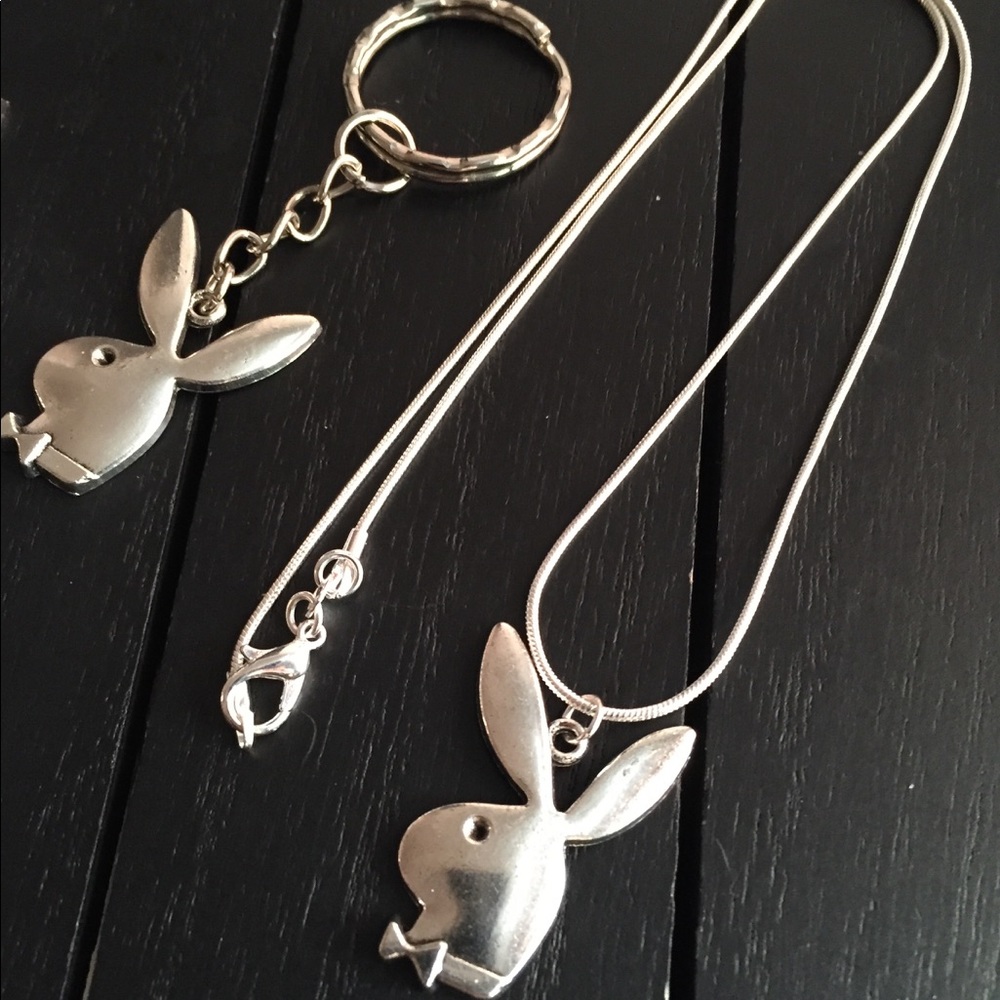 18” Sterling Silver Necklace/ Keychain Set